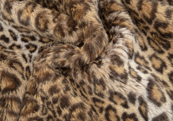 JUNYA WATANABE COMME des GARCONS Leopard Faux Fur Jacket Beige S-M