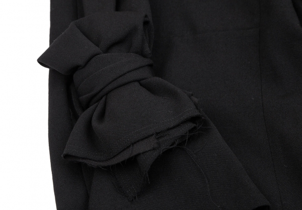 COMME des GARCONS Bow Design Wool Cropped Pants (Trousers) Black