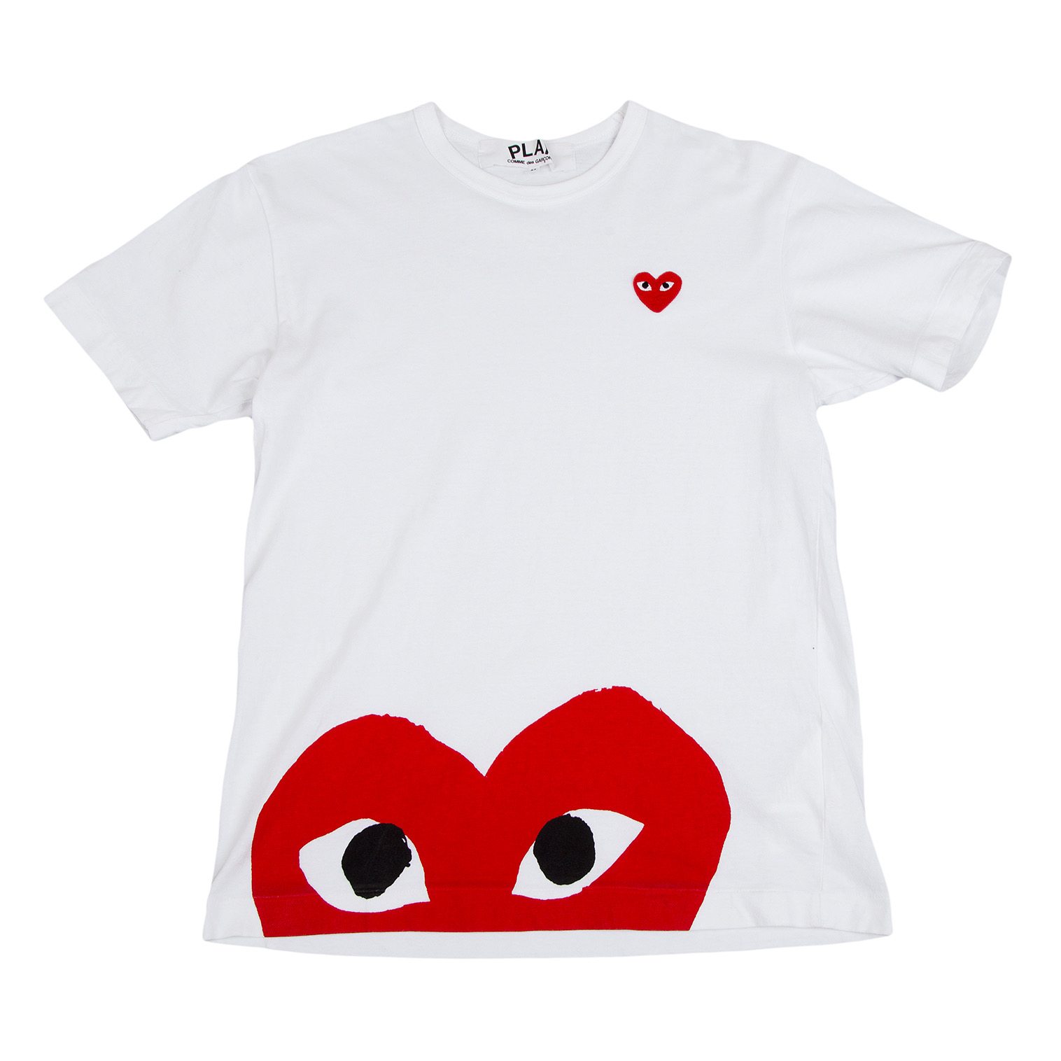 PLAY COMME des GARÇONS フロント ハートプリント Tシャツ