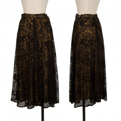 ワイズY's リネン変形スカート ベージュ1