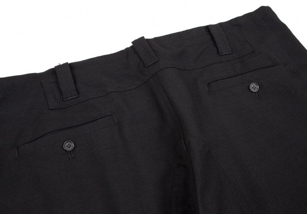 Y's for men Wool Gabardine Switching Pants (Trousers) Black 2