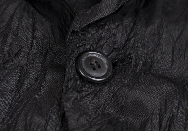 ISSEY MIYAKE Wrinkled Reversible Jacket Black,Blue S-M | PLAYFUL