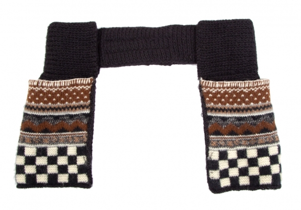 Jean-Paul GAULTIER FEMME Pocket Design Knit Belt Black 40 | PLAYFUL