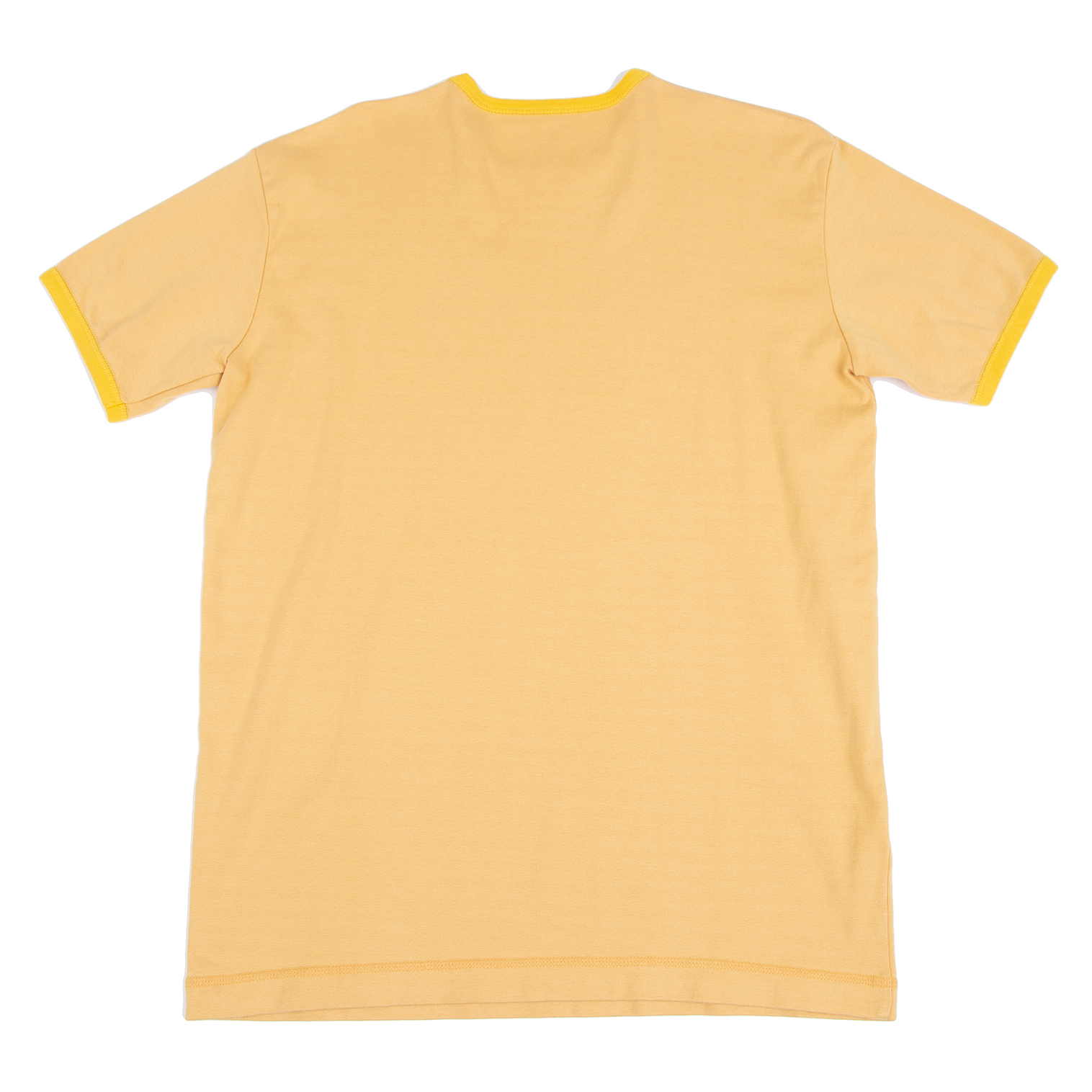 パパスPapas カジキワンポイント刺繍リンガーTシャツ オレンジM