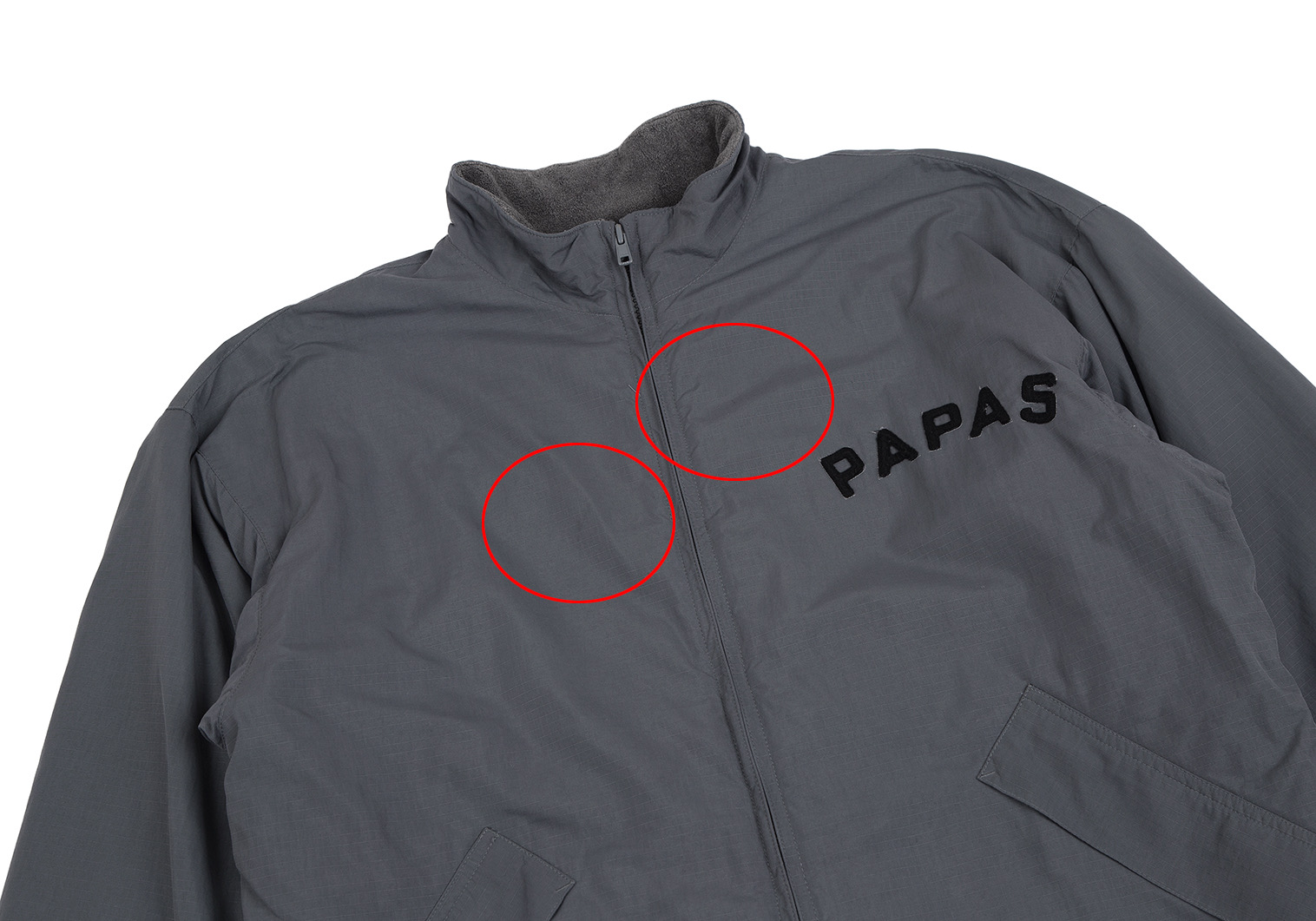 【新品未使用タグ付】papas＋　 パパスプラス　ジップアップジャケット　メンズ日本製