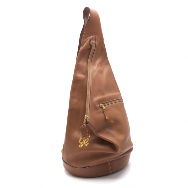 LOEWE Leather One Shoulder Bag Brown