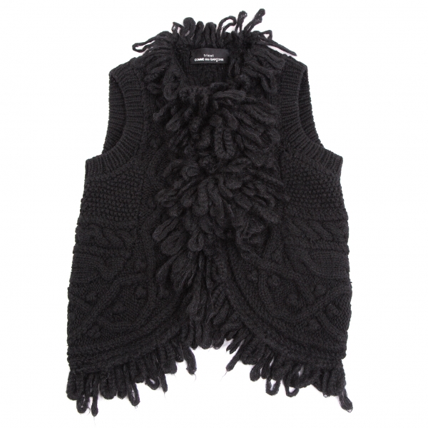 驚きの値段 fringe VEST rope KNIT MAVIS Knit knit Sweater FRINGE