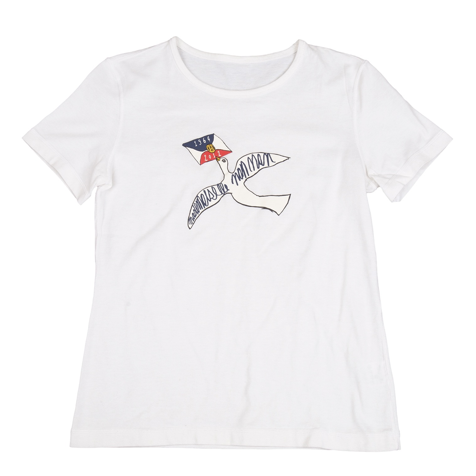 Mademoiselle NON NON Printed T Shirt White 38M | PLAYFUL