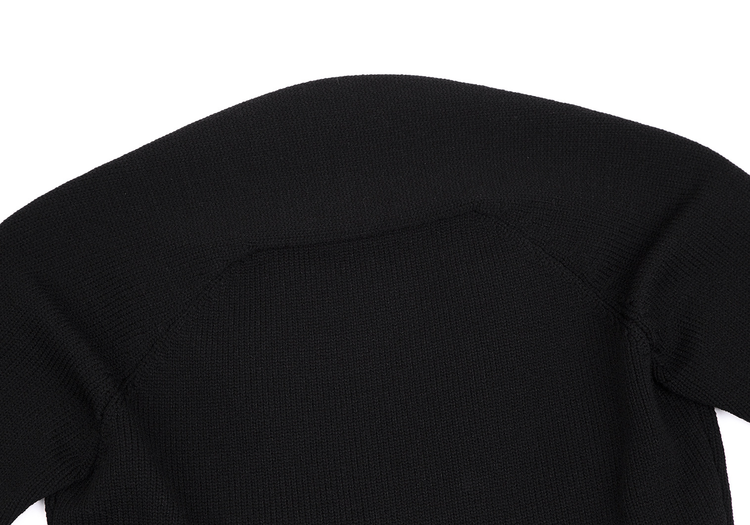 ワイズY's ポリラグランスリーブ7分袖ニットセーター 黒M位