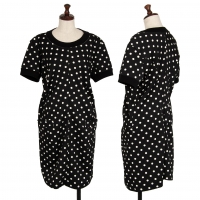  JUNYA WATANABE COMME des GARCONS Dot Printe Switching Dress Black,White S-M