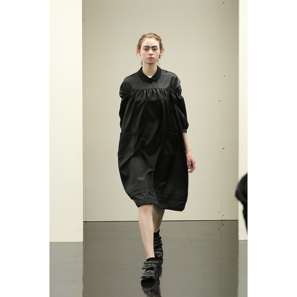 tricot COMME des GARCONS Gather Design Poly Dress Black S | PLAYFUL
