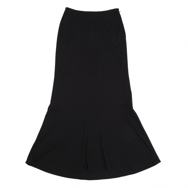 Jean-Paul GAULTIER FEMME Cupra Poly Hem Switching Skirt Black 40 | PLAYFUL