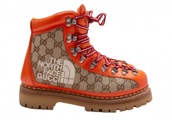 GUCCI X The North Face Canvas & Leather Boots