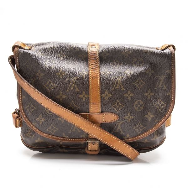 Louis Vuitton Saumur Large Model Shoulder Bag in Brown Monogram