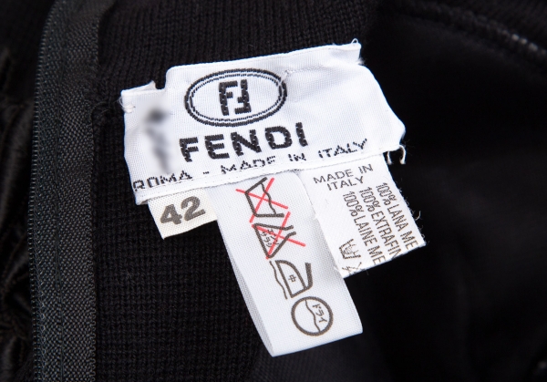 Fendi Roma Italy logo embroidery design