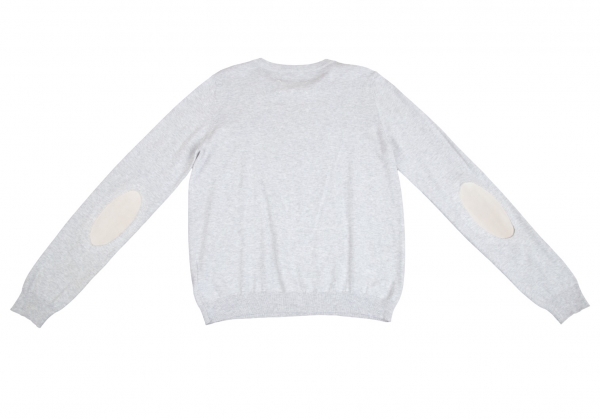 Maison Margiela 4 Elbow Patch Knit Sweater Grey L | PLAYFUL