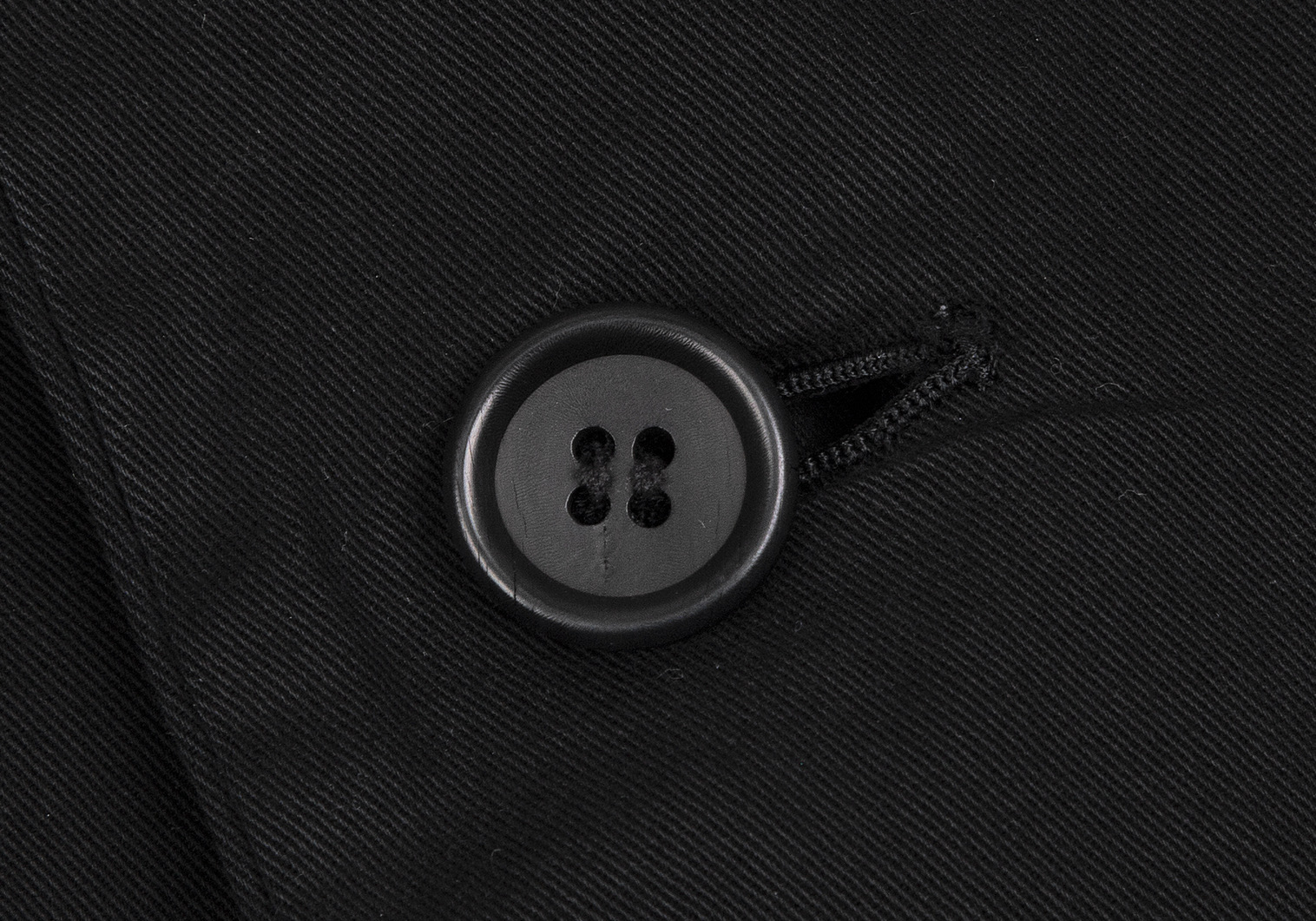 ワイズY's コットン製品染めステンカラーコート 黒3