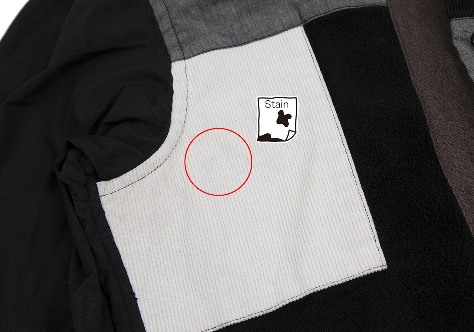 美品 ブラックコムデギャルソン 7分袖シャツ ホワイト サイズXS素材綿100%