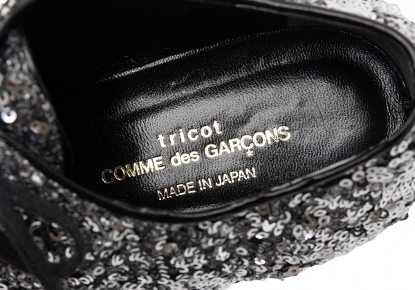 tricot COMME des GARCONS Sequins Shoes Silver US About 6 | PLAYFUL