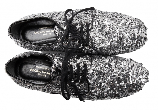 tricot COMME des GARCONS Sequins Shoes Silver US About 6 | PLAYFUL