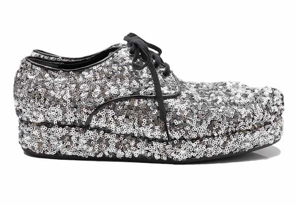 tricot COMME des GARCONS Sequins Shoes Silver US About 6 | PLAYFUL