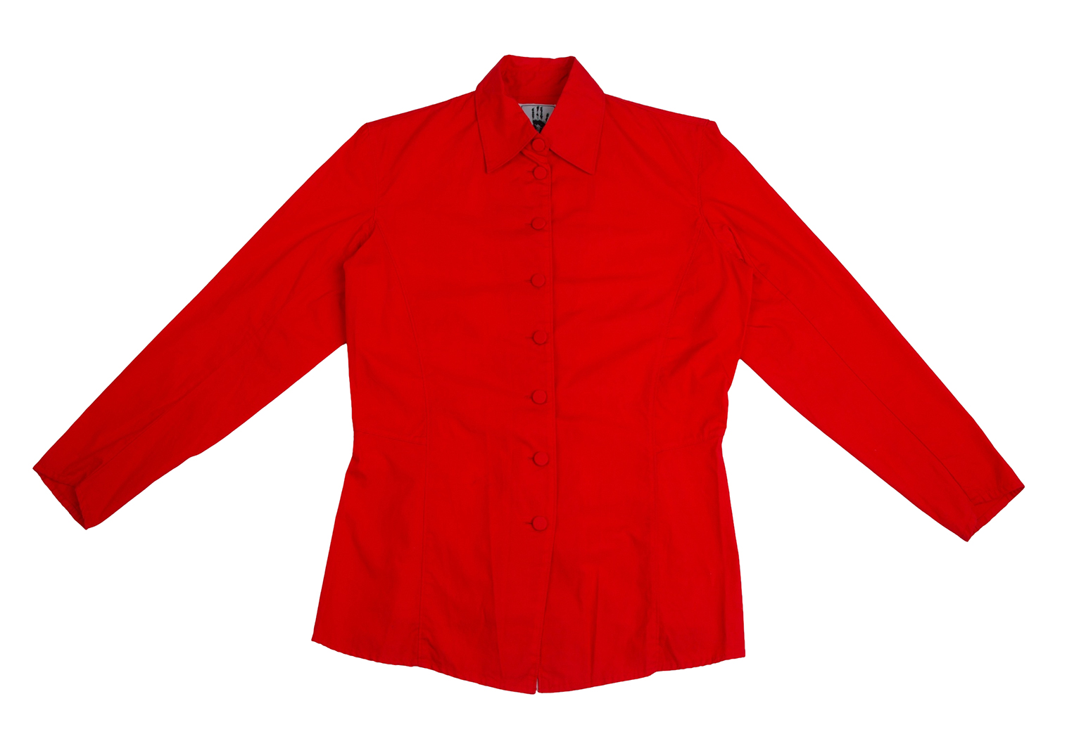 ゴルチエジーンズGAULTIER JEAN'S コットンサイド切替カラーシャツ 赤40