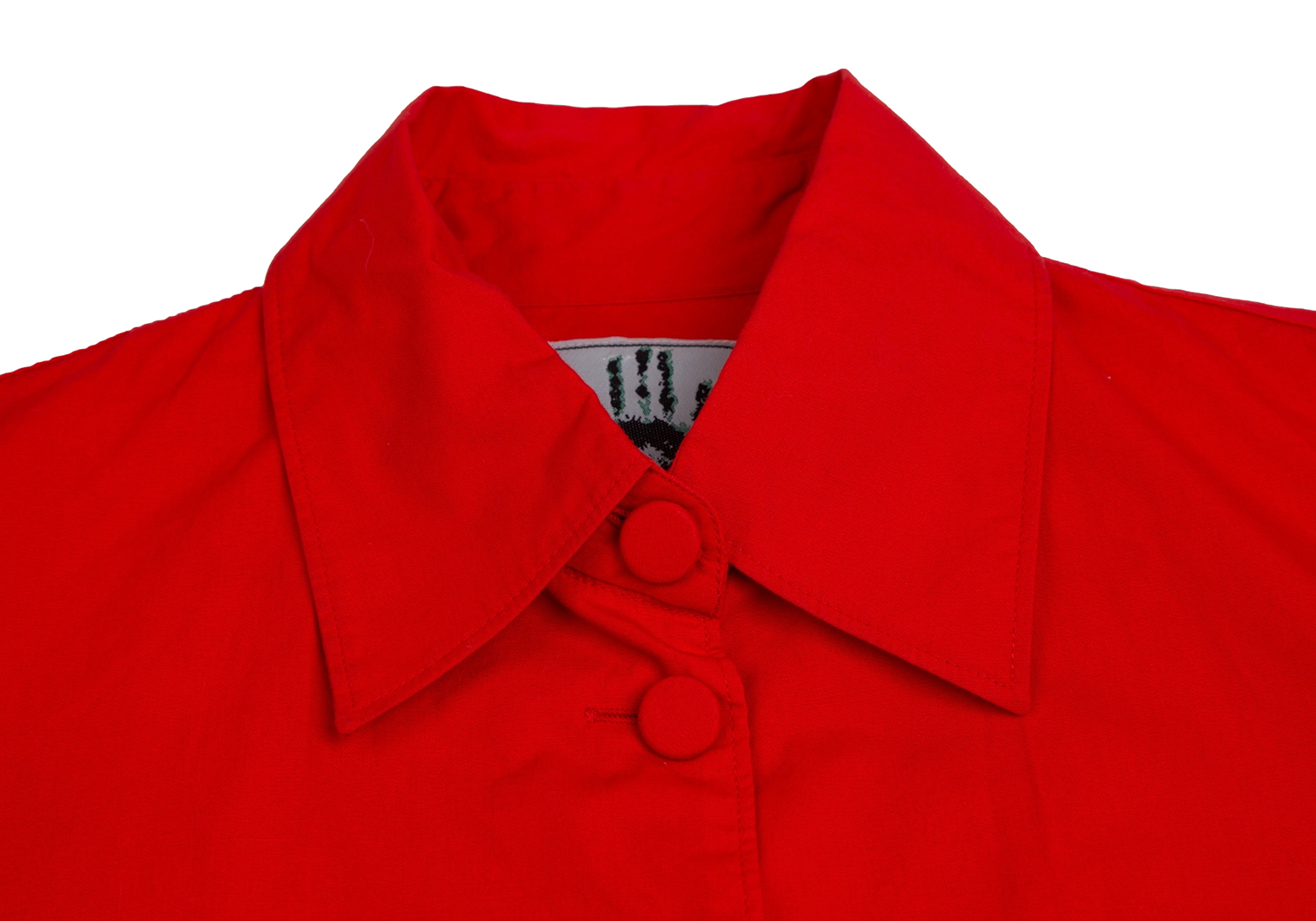 ゴルチエジーンズGAULTIER JEAN'S コットンサイド切替カラーシャツ 赤40