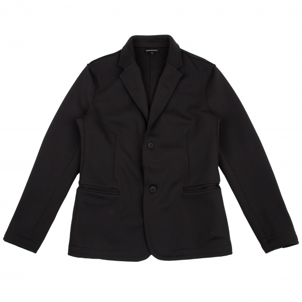 EMPORIO ARMANI Outseam Brushed Lining Jacket Black XL | PLAYFUL