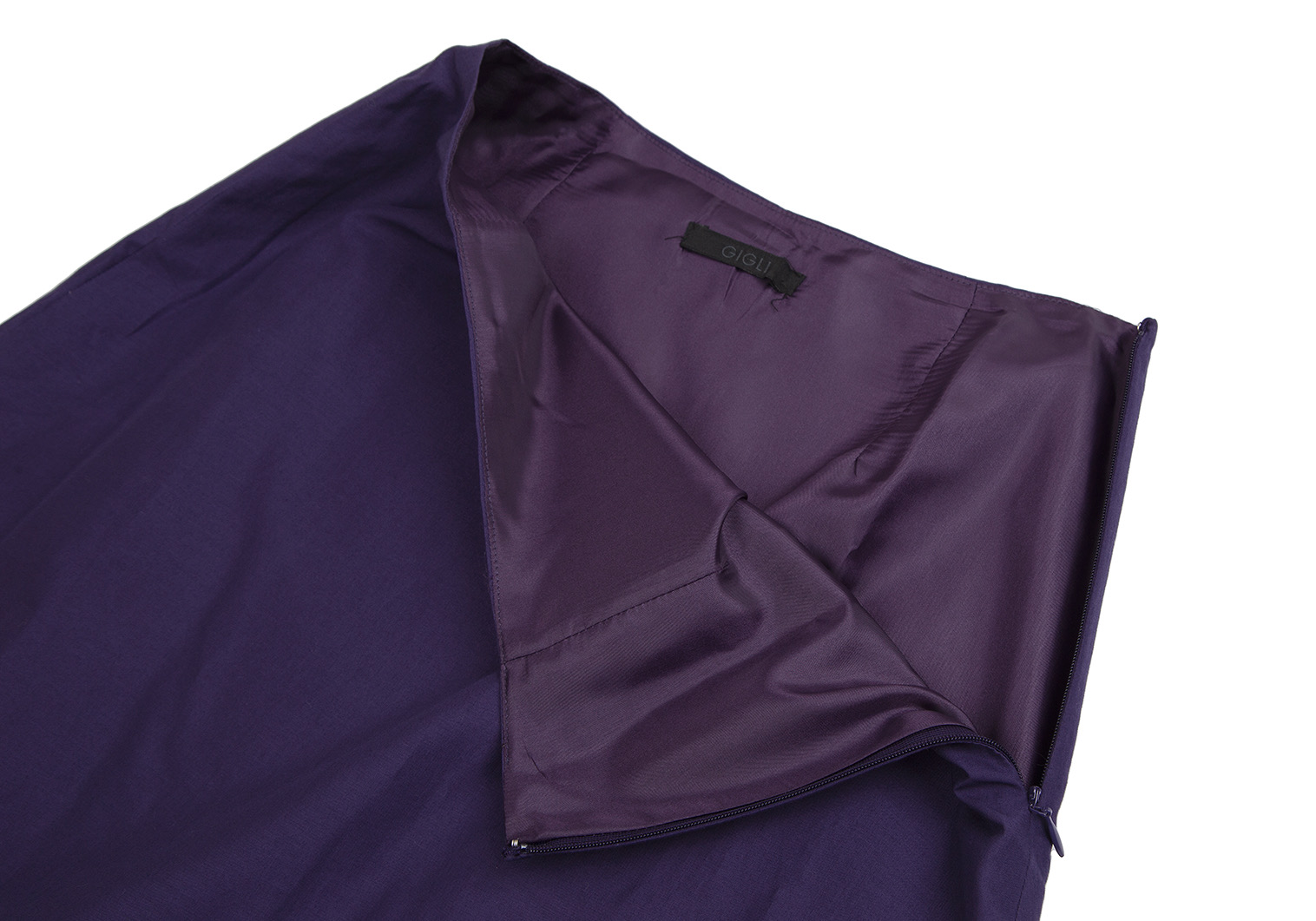 ジジリgigli 裾刺繍ノースリーブセットアップ 紫38・36
