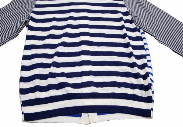 tricot COMME des GARCONS Stripe Back Open Knit Top (Jumper) White