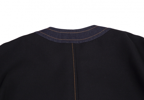 tricot COMME des GARCONS Big Button Stitch Coat Black S | PLAYFUL