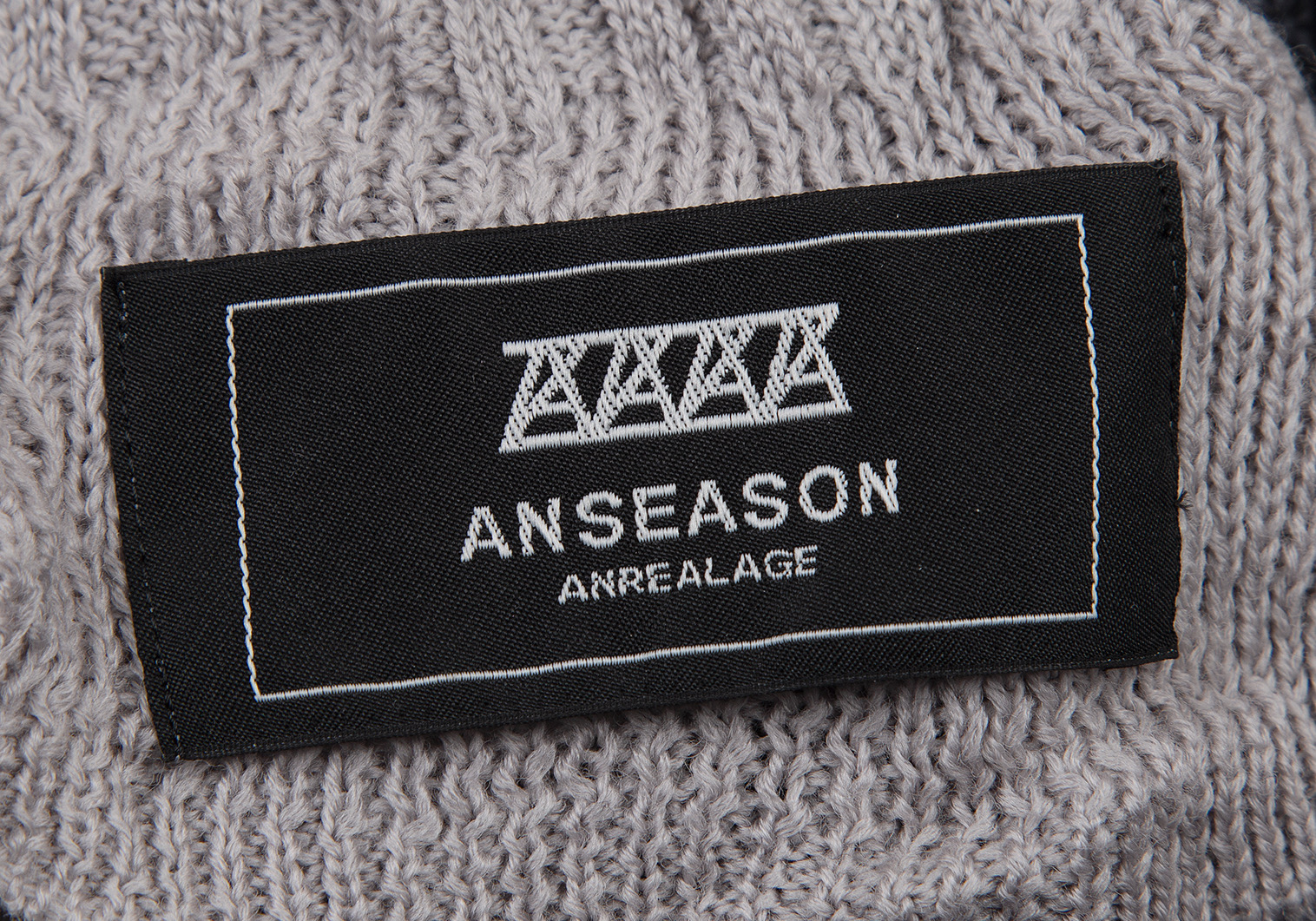 アンシーズンアンリアレイジANSEASON ANREALAGE パッチワークニット