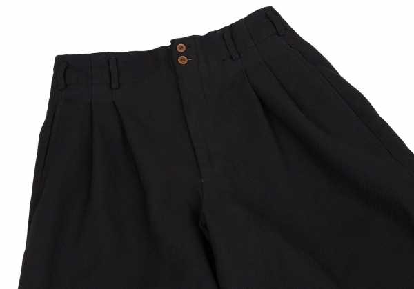 COMME des GARCONS Poly Wide Pants (Trousers) Black XS | PLAYFUL