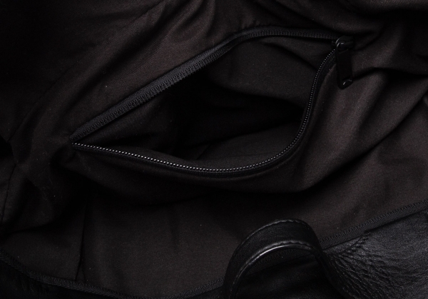 CAMPER 2WAY Leather Backpack Black | PLAYFUL