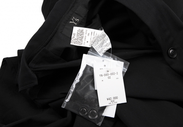 Y's Cotton Twill Shirt Dress Black 2 | PLAYFUL