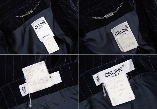 Shop CELINE Stripes Street Style Cotton Logo Tanks & Camisoles by