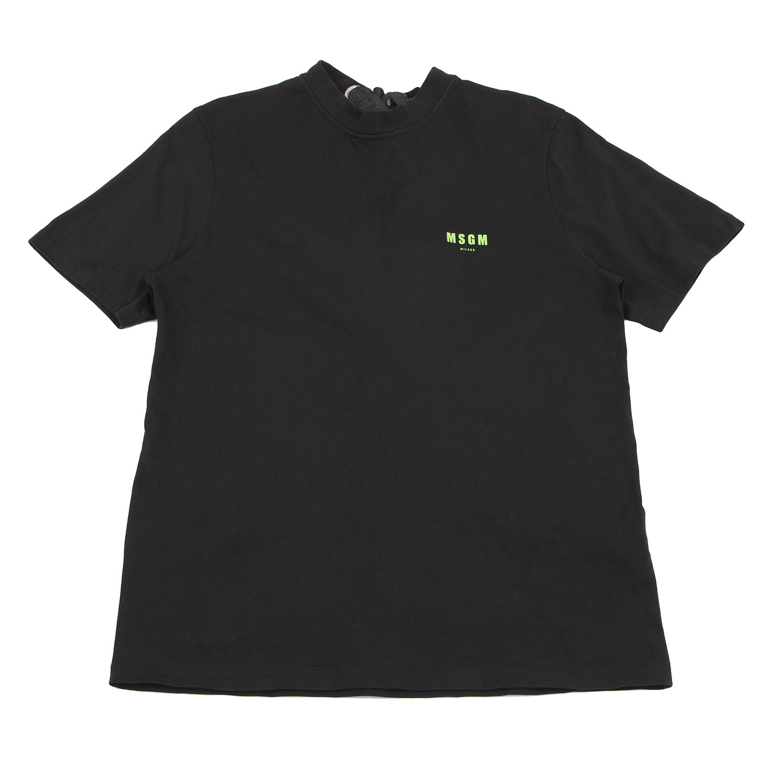 Tシャツ MSGM ワンポイント 黒シャツ-