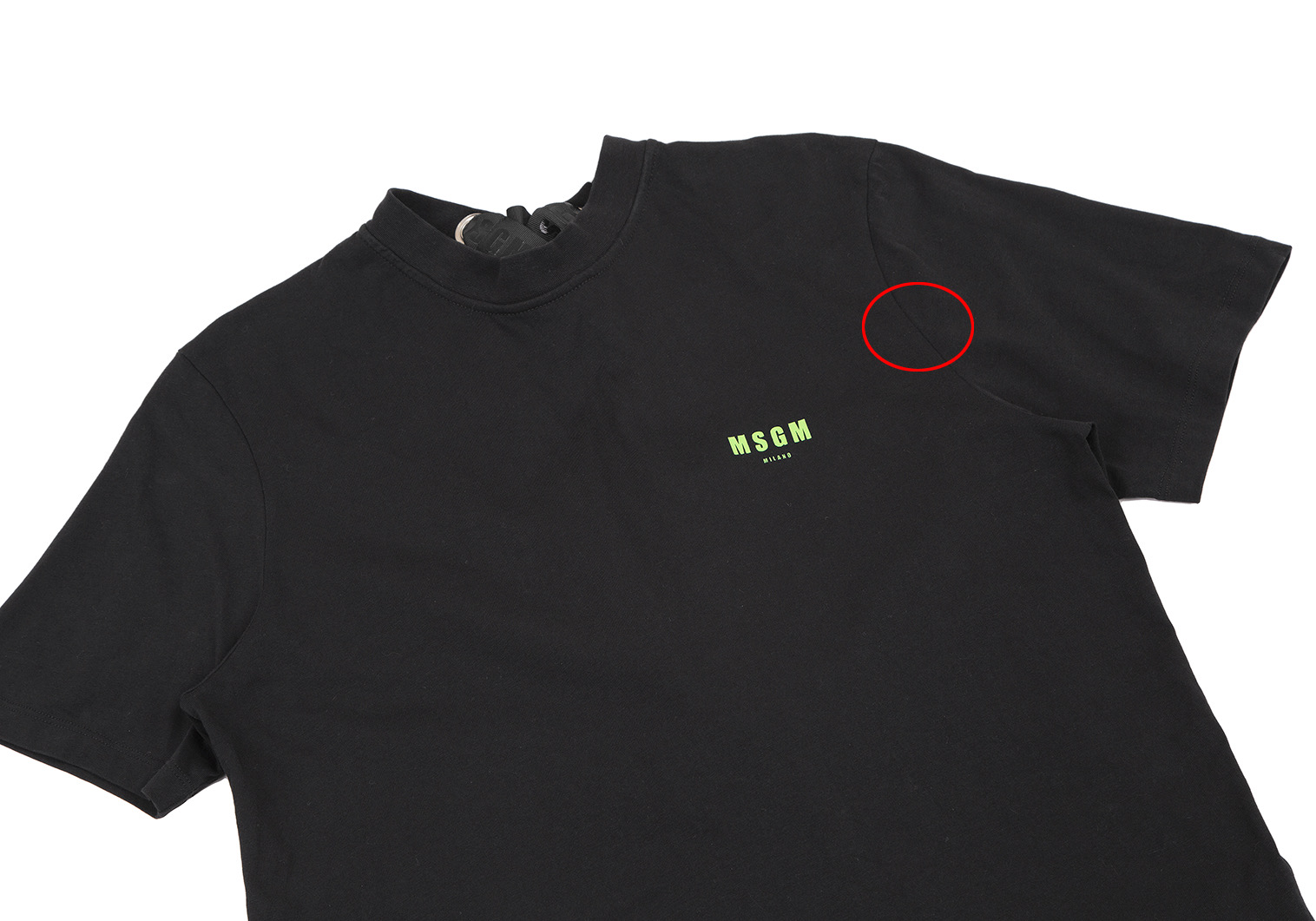 Tシャツ MSGM ワンポイント 黒シャツ