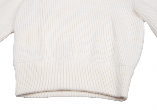 Louis Vuitton Ribbed Knit Cropped Turtleneck White. Size Xs