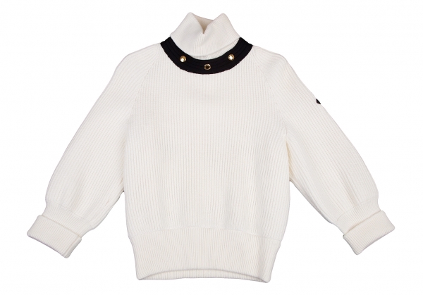 Louis Vuitton Wool Beige LV Logo Turtleneck Sweater Jumper