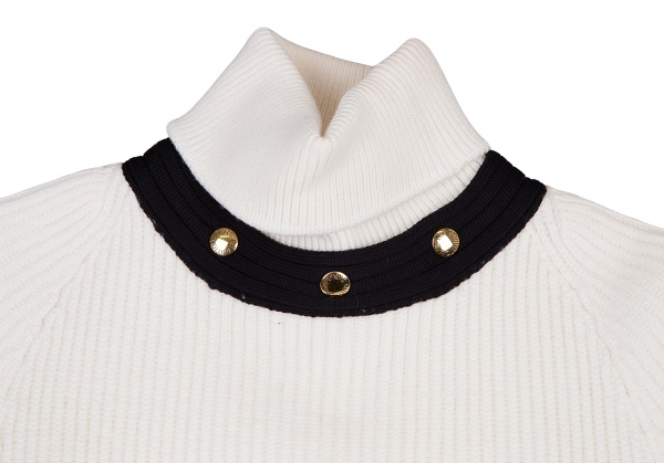 Louis Vuitton High Turtleneck Compact Knit Sweater BLACK. Size L0