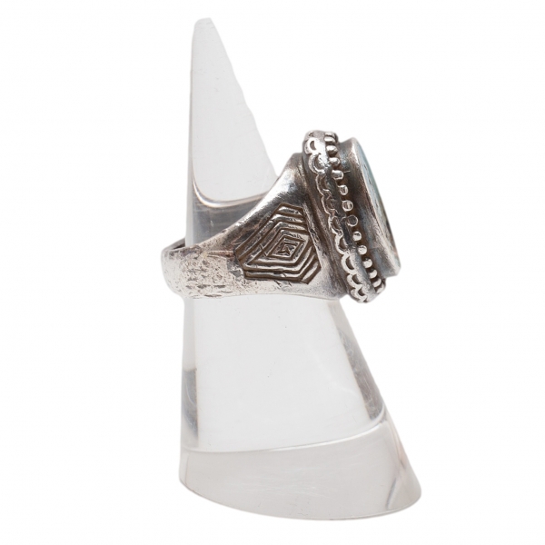 Jean-Paul GAULTIER Logo College Ring Silver 5.5 | PLAYFUL