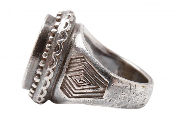 Jean-Paul GAULTIER Logo College Ring Silver 5.5 | PLAYFUL