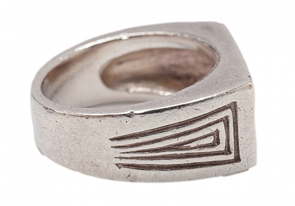 Jean-Paul GAULTIER Logo Silver Ring Silver 3 | PLAYFUL