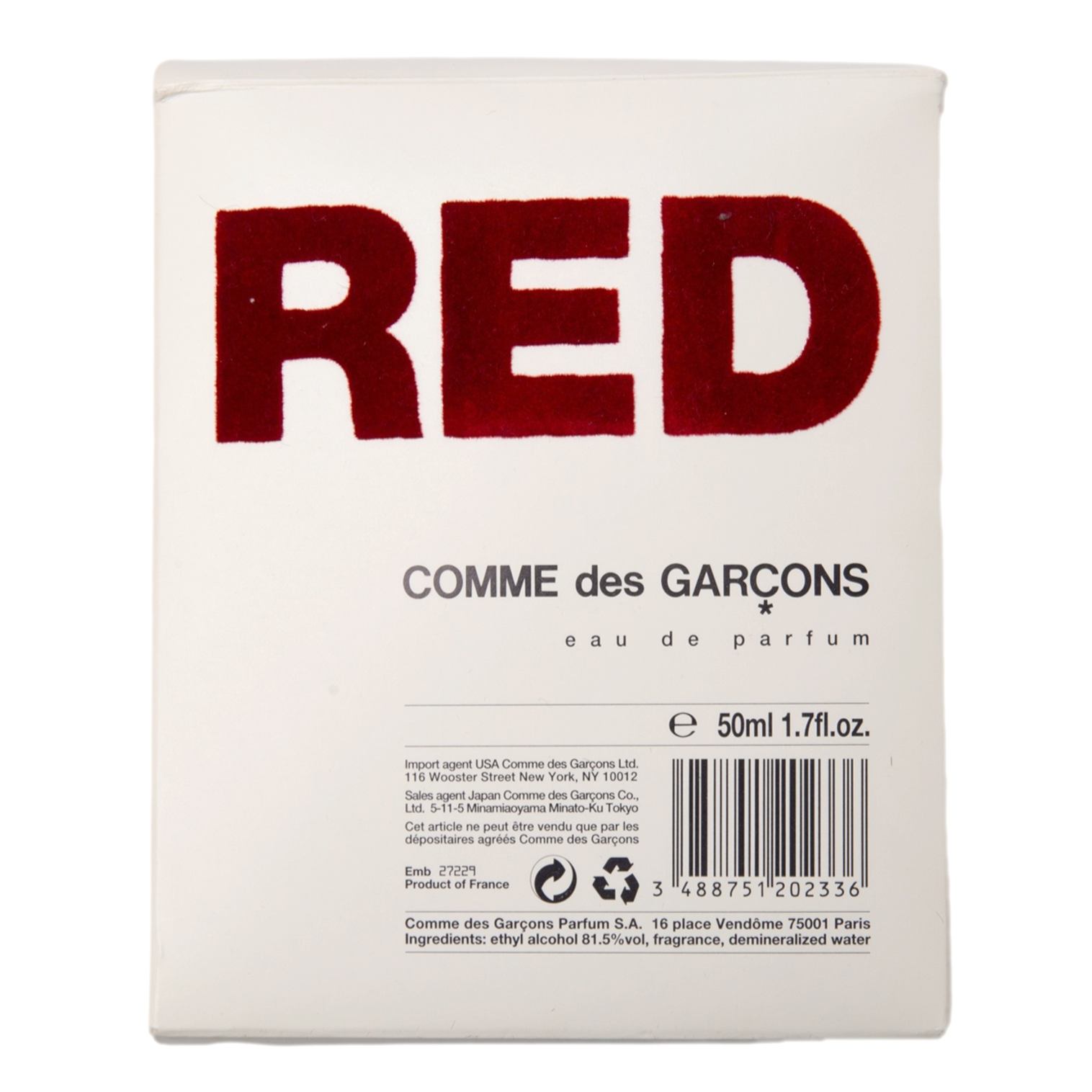 Comme des garcons shop japan price 50ml