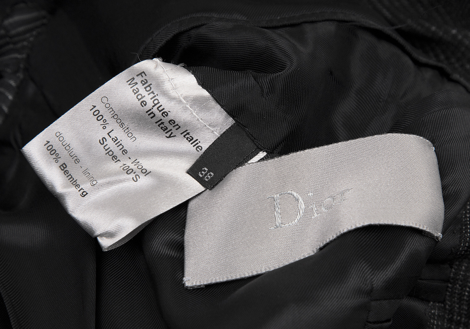 ディオールオムDior homme ウールグレンチェックテーラードジャケット