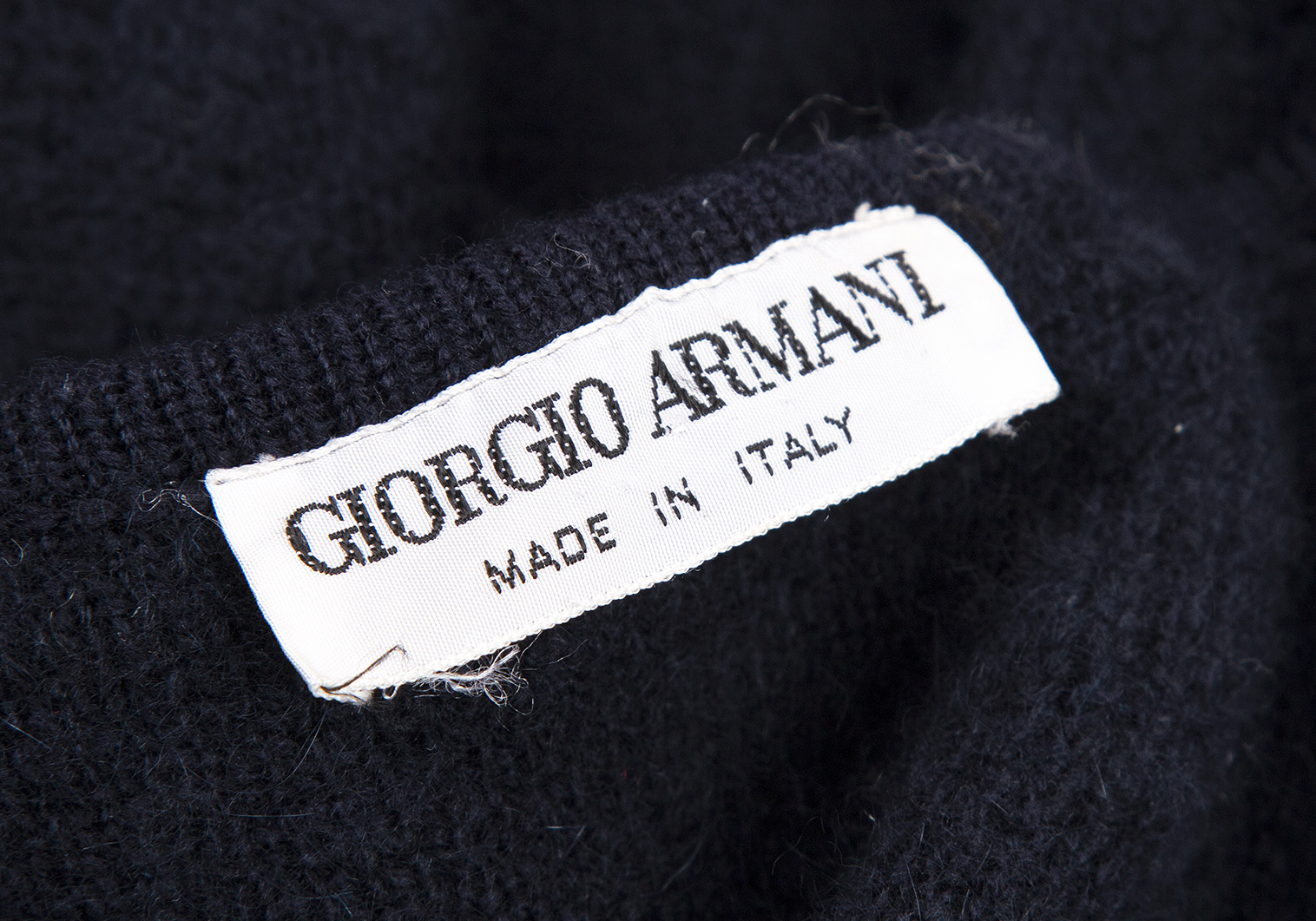 ジョルジオ アルマーニGIORGIO ARMANI デザイン織りニットカーディガン