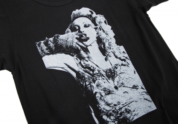 HYSTERIC GLAMOUR Courtney Love Printed Long T Shirt Black F | PLAYFUL