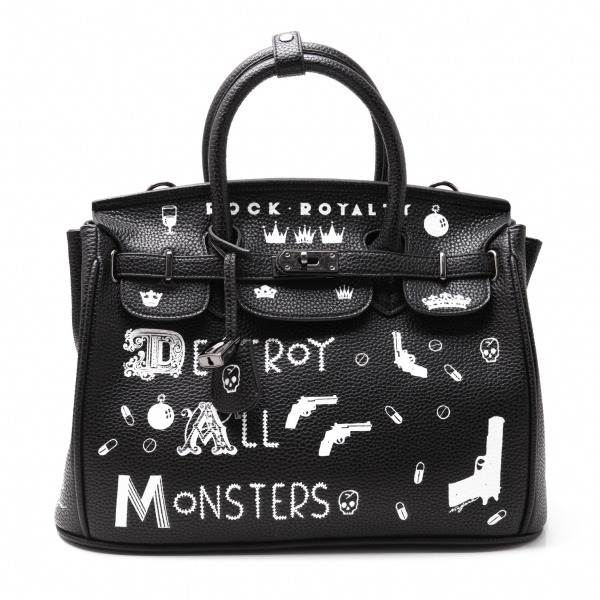 HYSTERIC GLAMOUR Destroy All Monster Printed Synthetic leather Bag