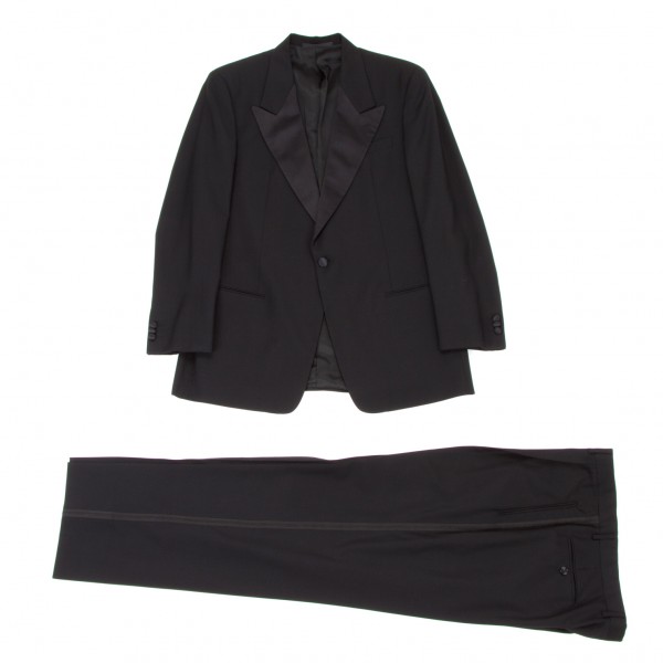 ARMANI COLLEZIONI Tuxedo pants Black 52 | PLAYFUL